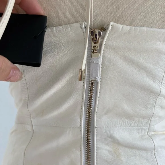 BIRD BY JUICY COUTURE LEATHER HALTER DRESS - Picture 5 of 15